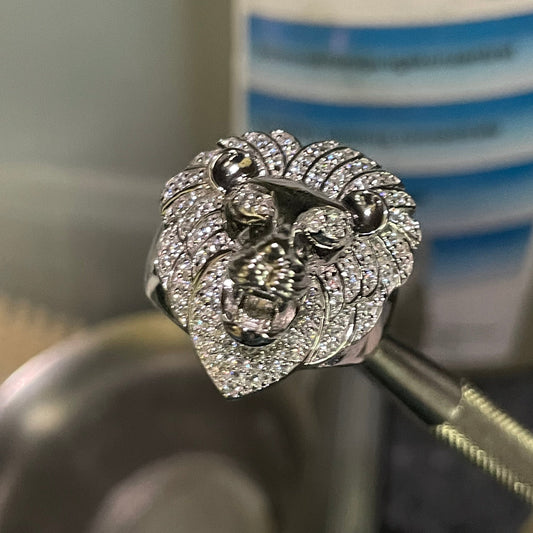 Diamond Lion Ring