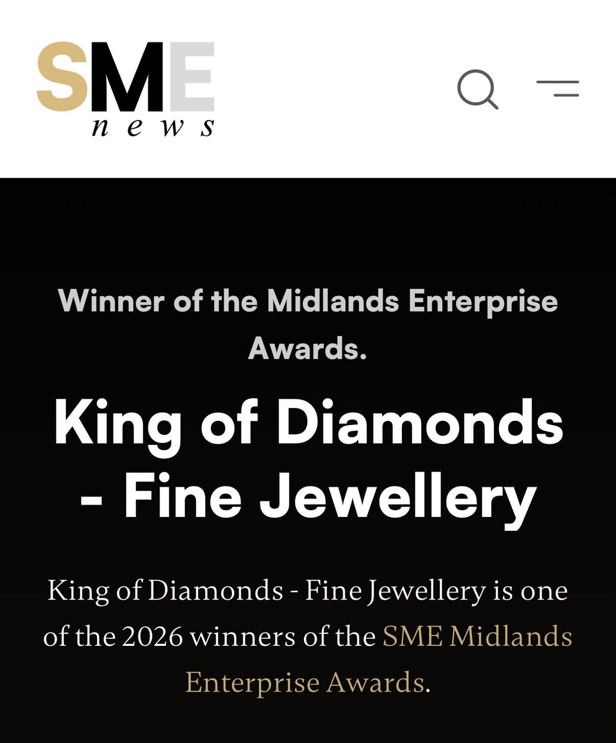 SME Midlands Enterprise Awards 2026