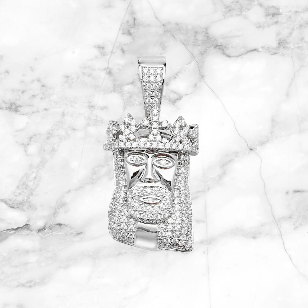 Diamond Jesus Pendant