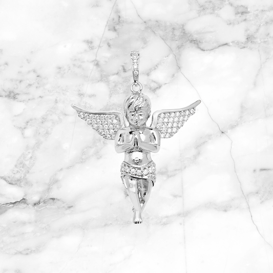 Small Diamond Angel Pendant