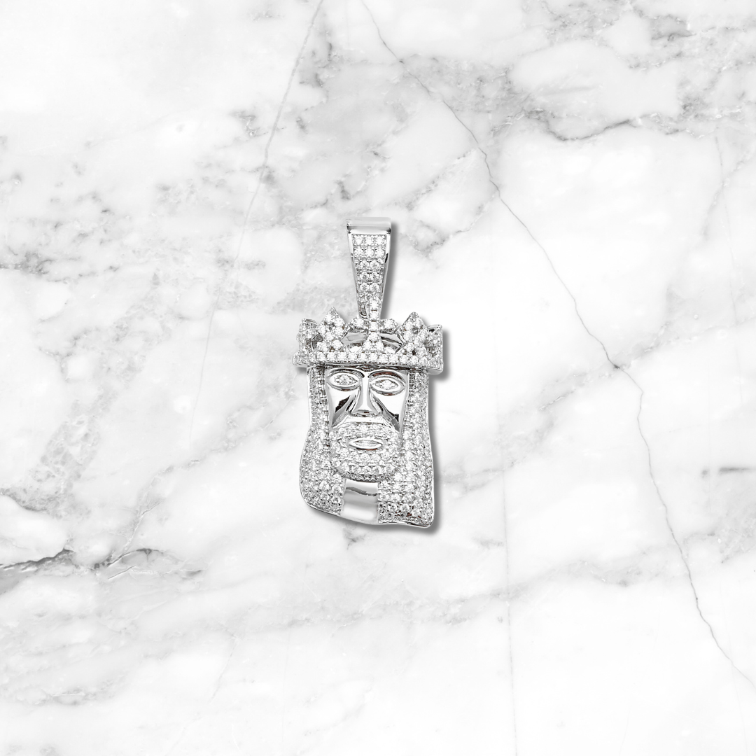 Diamond Jesus Pendant