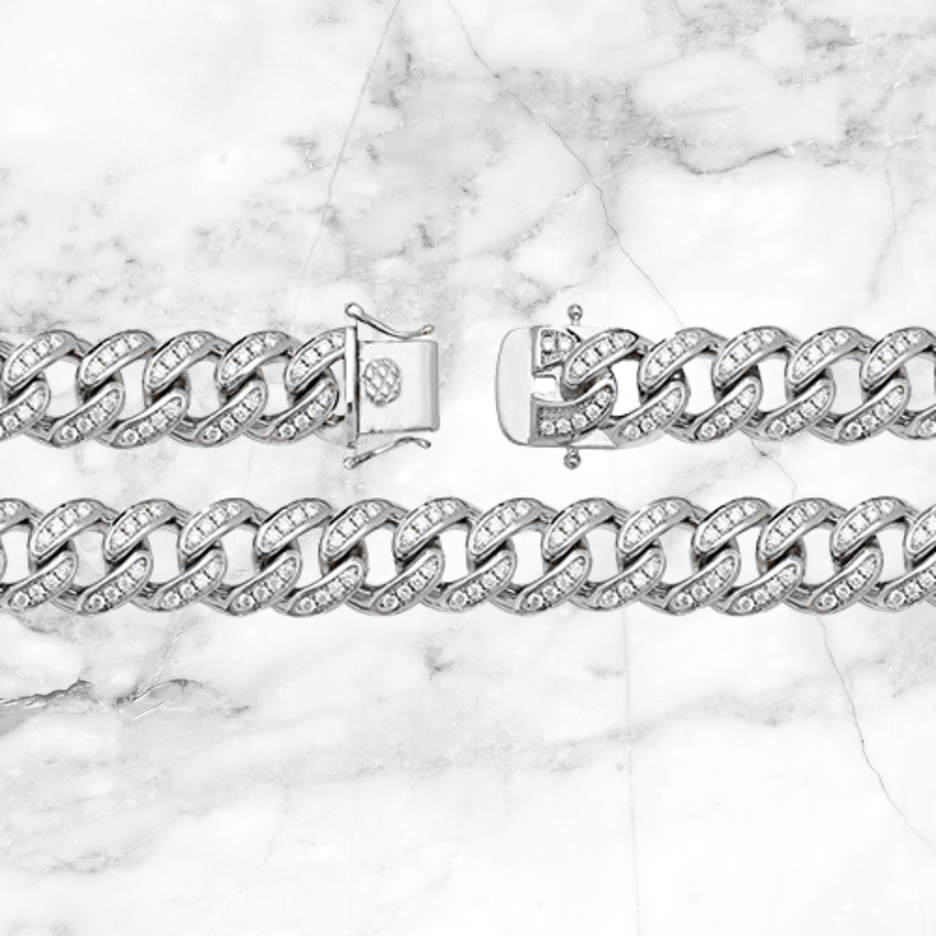 Pave Set Cuban (12mm)