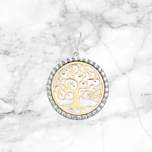 Diamond Tree of Life Pendant