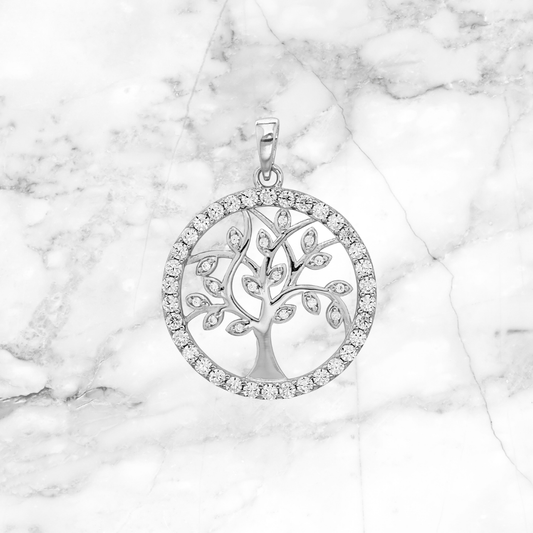 Diamond Tree of Life Pendant