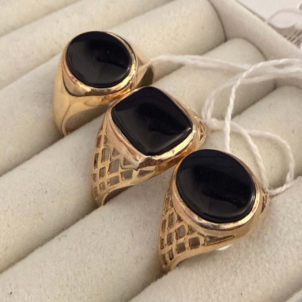 ONYX Oval Basket Ring