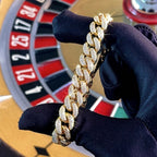 Double Row Diamond Cuban Bracelet (11.5mm)