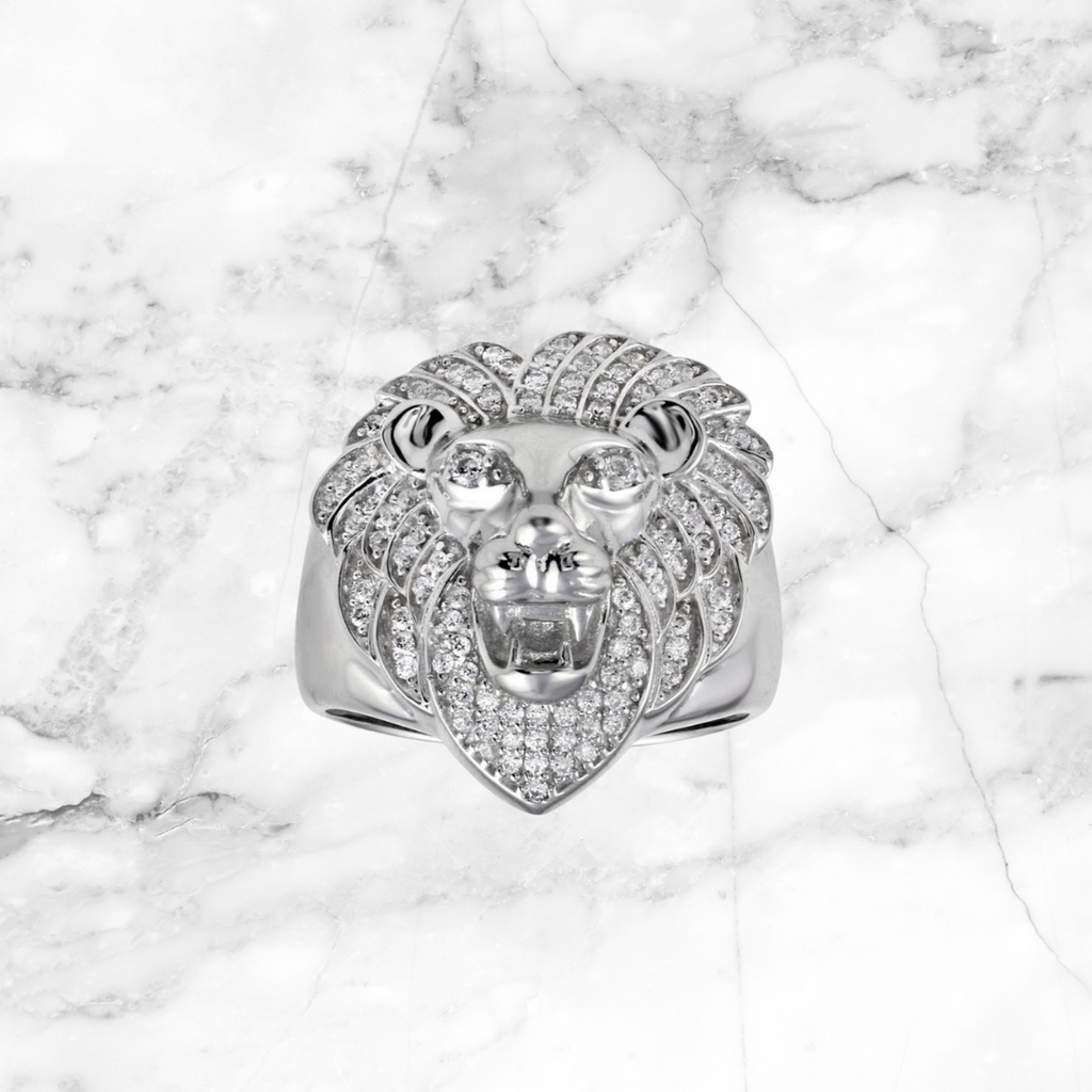 Diamond Lion Ring