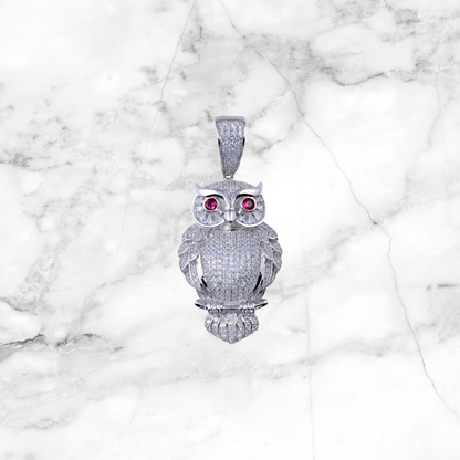 Diamond Owl Pendant