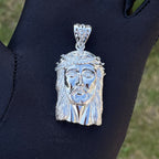 Large Diamond Jesus Pendant