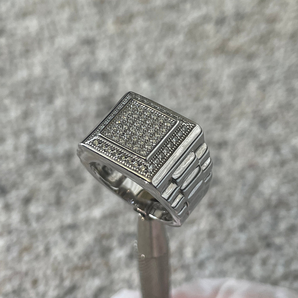 Diamond Square Watch Ring