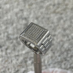 Diamond Square Watch Ring