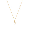 Micro Diamond Letter Necklace