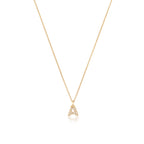 Micro Diamond Letter Necklace