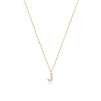 Micro Diamond Letter Necklace