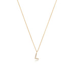 Micro Diamond Letter Necklace