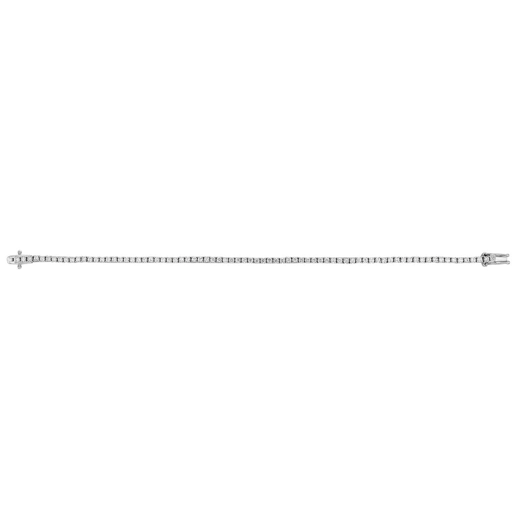 Round Cut Tennis Bracelet (2mm)