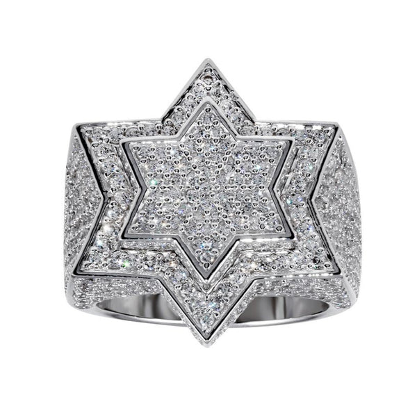 Mens star hot sale diamond ring