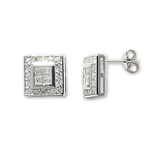 Ornate Square Earrings