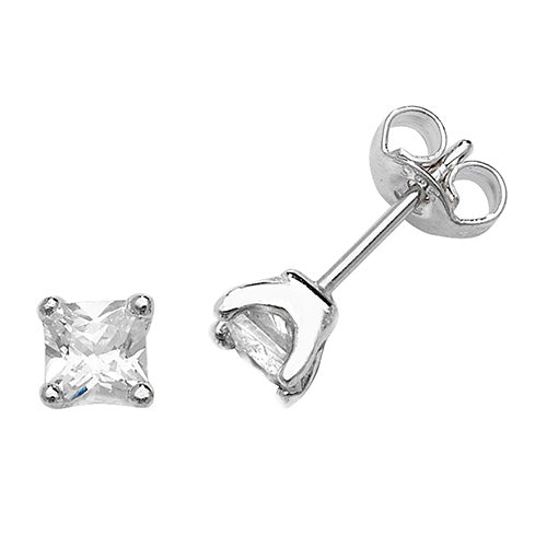 Square Stud Earrings (5mm)