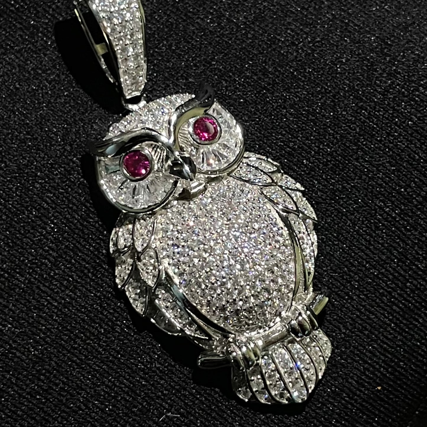 Diamond Owl Pendant